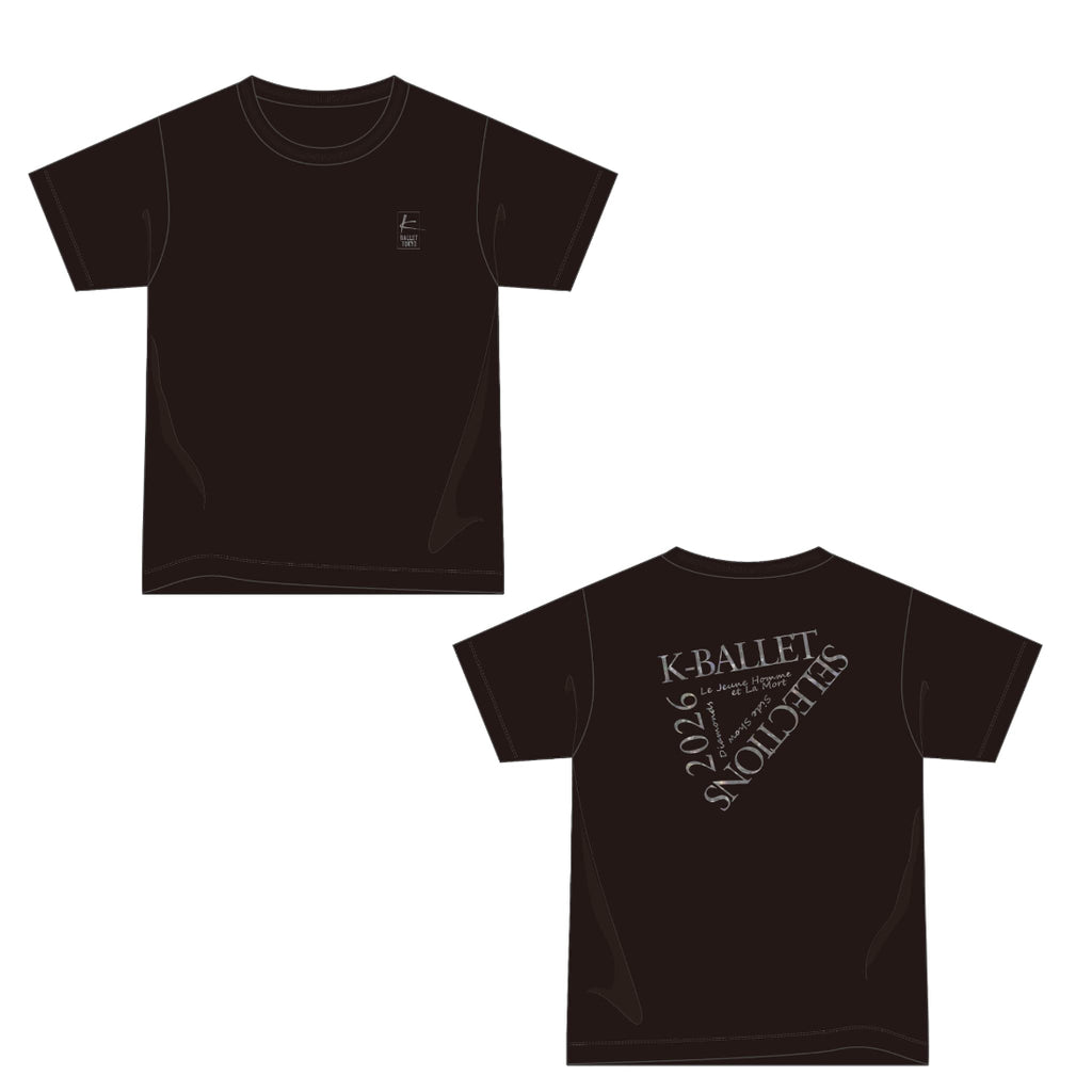 K-BALLET SELECTIONS 2026』公演Tシャツ（黒×シルバーラメ） – K