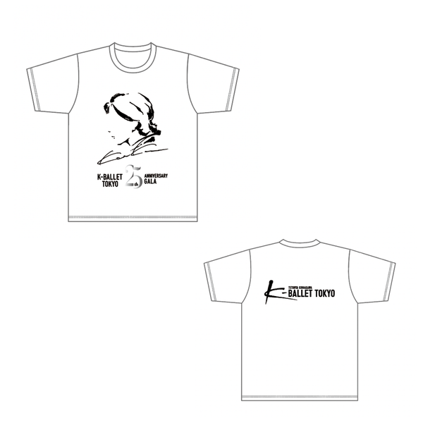 25th記念Tシャツ（白） – K-BALLETオンラインショップ-Stage Door-